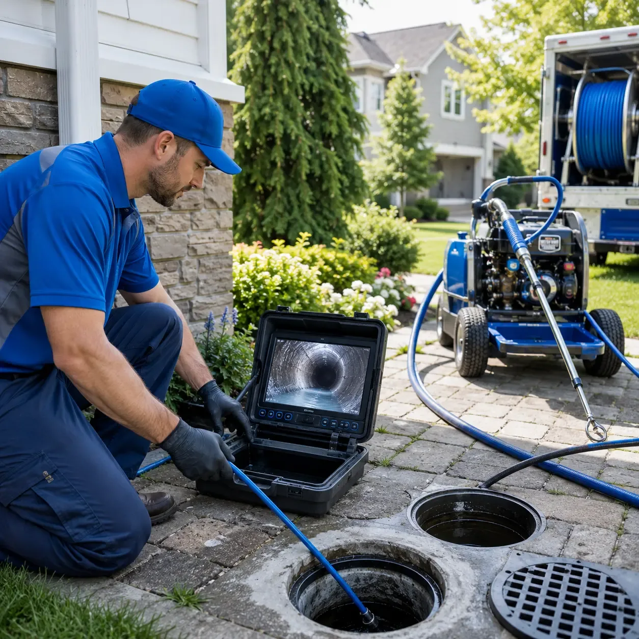 Outdoor drain cleaning professionals serving Marlton, NJ
