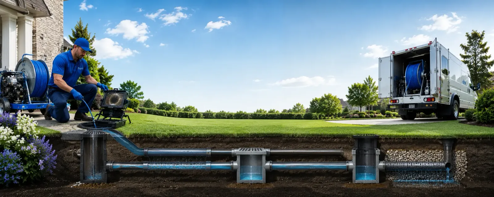 Outdoor drain cleaning information for Marlton, NJ